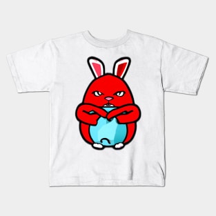 Red Bunny Easter Kids T-Shirt